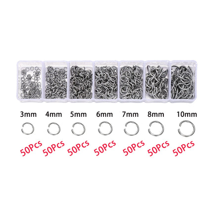 Bulk Jewelry Findings Kit 400Pcs Lobster Clasps Beads - Smarsty