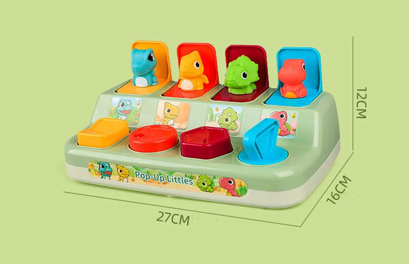 Interactive Activity Pop Up Toy for Babies Cause and Effect Toy Baby Development Games Montessori Educational Learning Toys