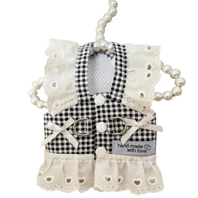 Lace Dog Harness Dress for Small Breed Comfort - Smarsty