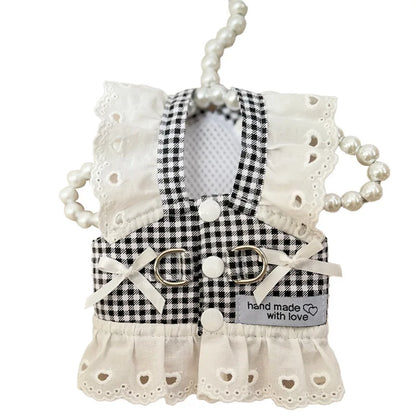 Lace Dog Harness Dress for Small Breed Comfort - Smarsty