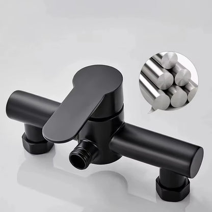 Stainless Steel Wall Mounted Shower Faucet with Hot Cold Control - Smarsty