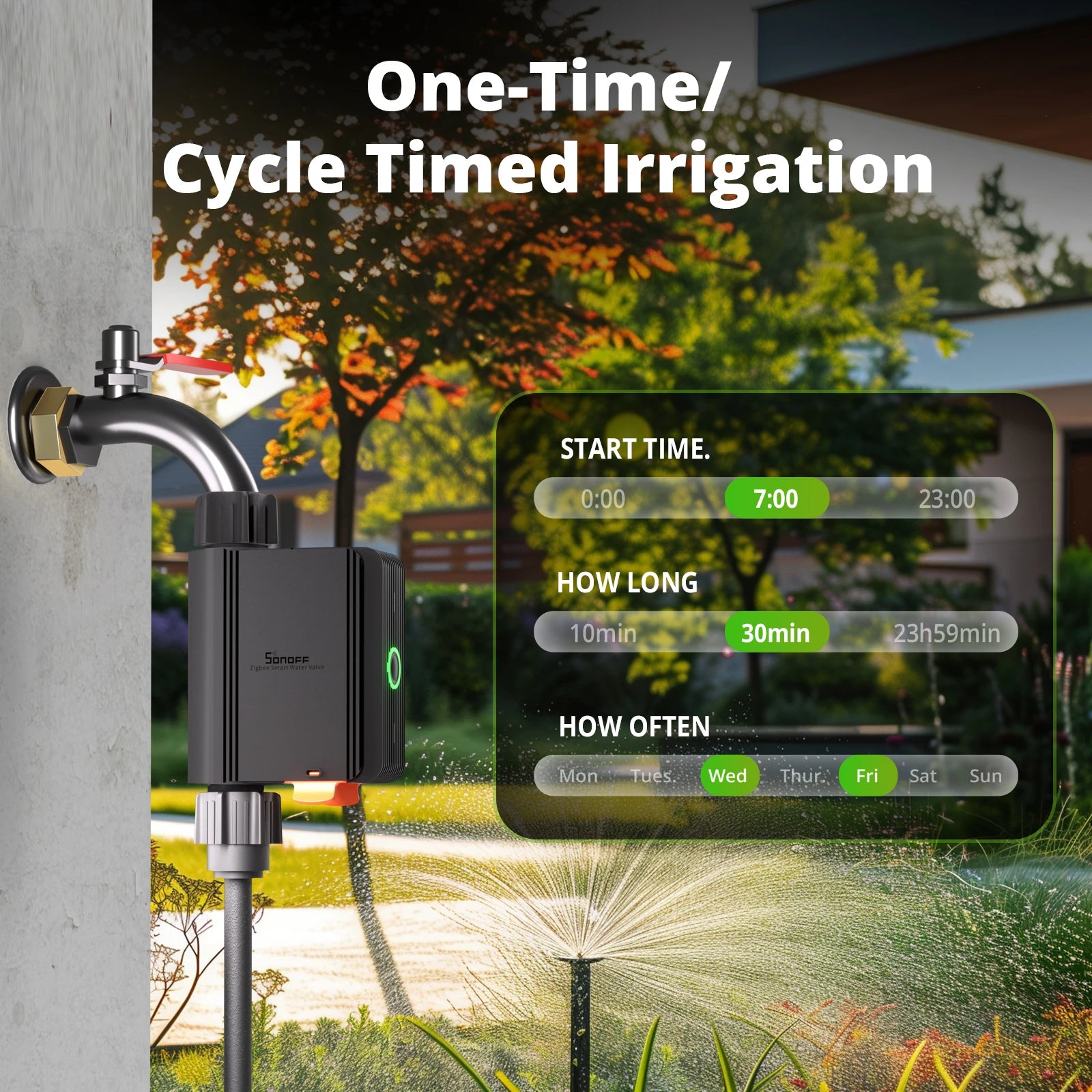 Sonoff Zigbee Smart Water Valve for Automatic Irrigation - Smarsty