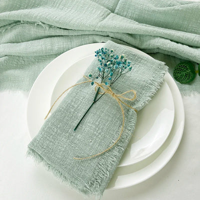 Reusable Cotton Wedding Napkins for Rustic Table Decor - Smarsty