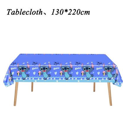 Disney Stitch Party Tablecloth for Kids Birthday Celebrations - Smarsty
