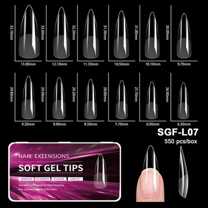 Luxury Soft Gel False Nail Tips for Elegant Manicure - Smarsty