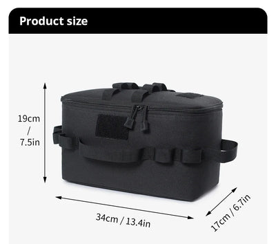 Outdoor Camping Gas Tank Storage Bag Large Capacity Ground Nail Tool Bag Gas Canister Picnic Cookware Utensils Kit Bag - Smarsty