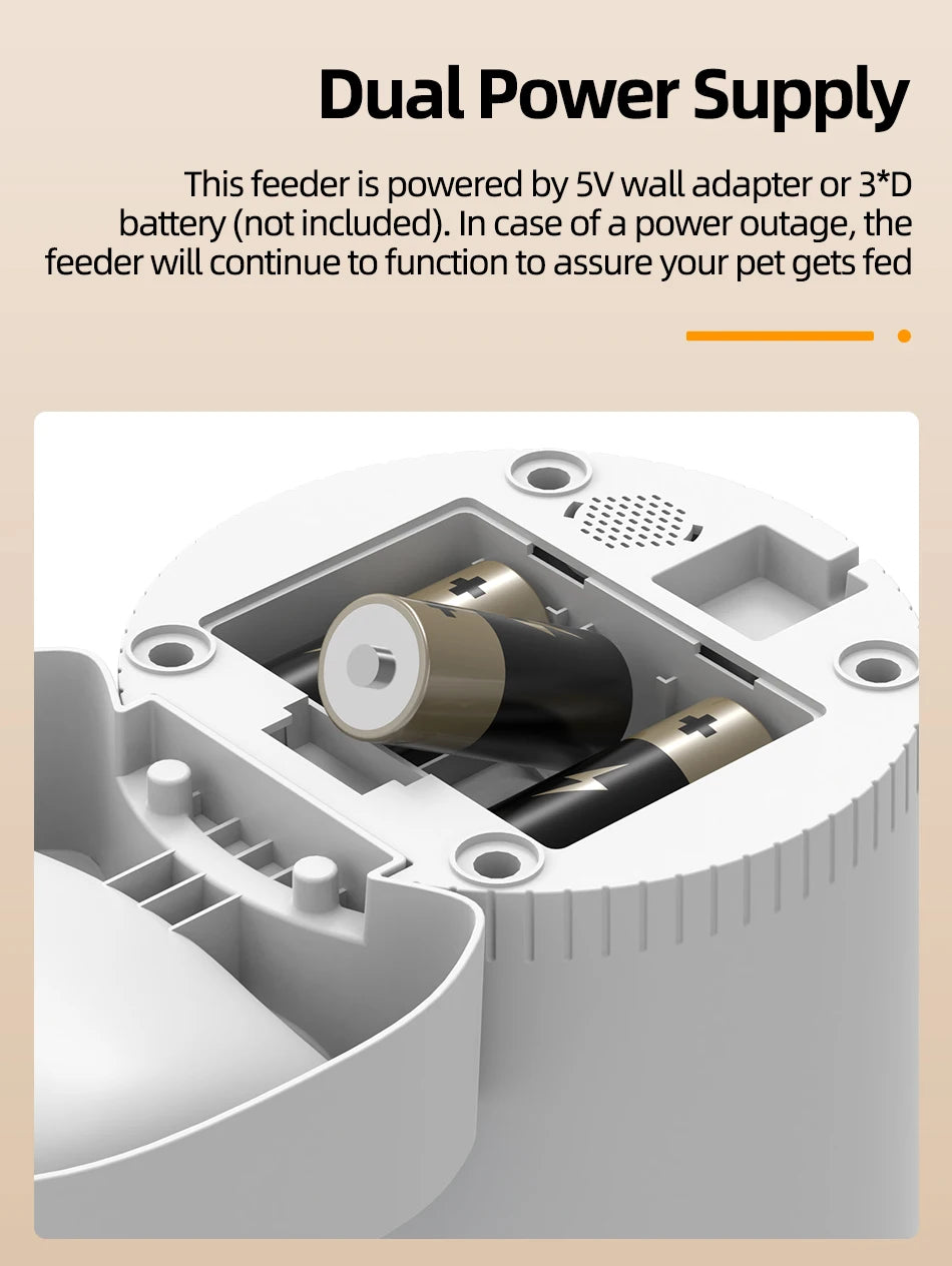ROJECO 3L Automatic Pet Feeder With Remote Control - Smarsty