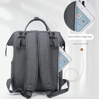 Mommy Diaper Bags Baby Stroller Hanging Bag Mother Large Capacity Nappy Backpacks with Changing Mat Convenient Baby Nursing Bags by Smarsty