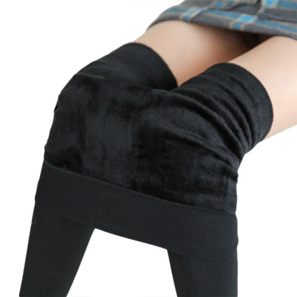 Winter Leggings For Women Warm Leggins Solid Color Velvet Leggins High Waist Leggings Stretchy Leggings dropshipping - Smarsty