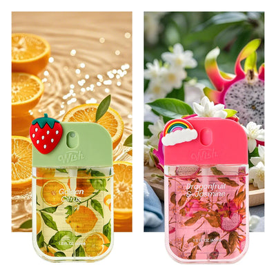 4 Power Spray Moisturizing Hand Sanitizer Spray, Containing Coconut, Watermelon, Sugar, Cucumber, Cherry Blossom And Other Flavo
