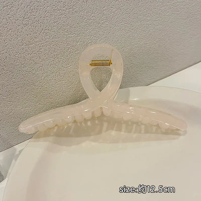 Large Jelly Hair Claw Shark Clip Strong Hold Morandi - Smarsty