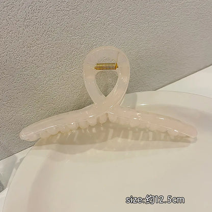 Large Jelly Hair Claw Clip Secure Hold Morandi Colors - Smarsty