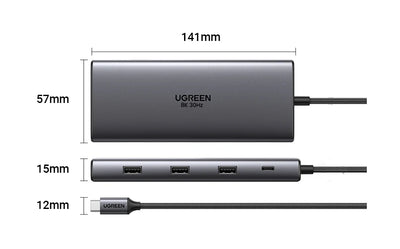 USB C Docking Station HDMI Hub 8K 4K Including RJ45 - Smarsty