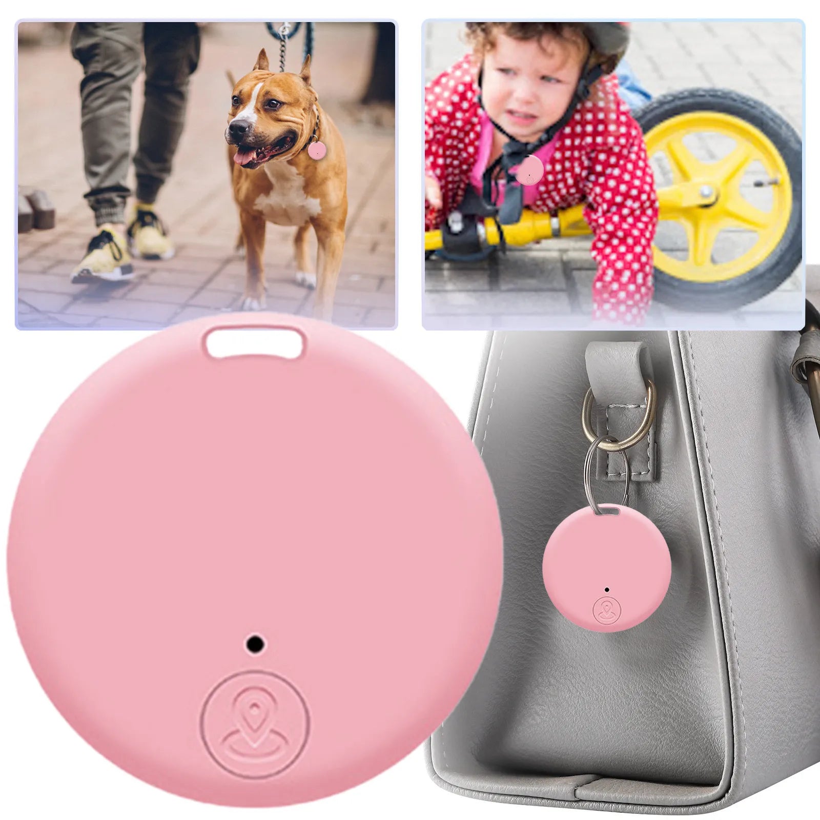 Mini Bluetooth Tracker for Keys and Pets - Smarsty