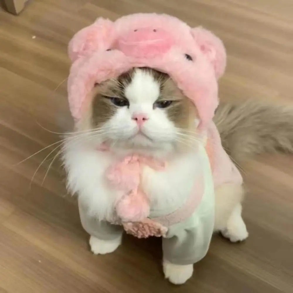 Cute Cat Dog Plush Hat for Warm Cosplay Fun - Smarsty