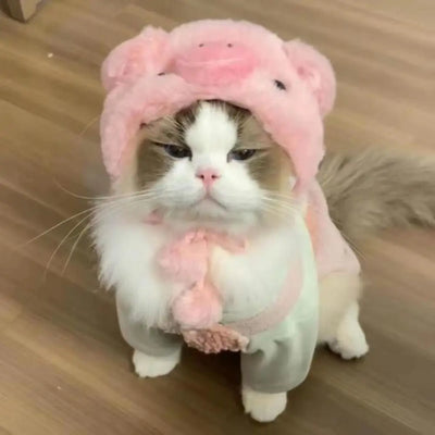 Cute Cat Dog Plush Hat for Warm Cosplay Fun - Smarsty