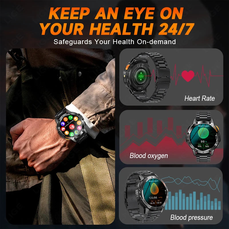 AMOLED Waterproof Smart Watch for Fitness Tracking - Smarsty