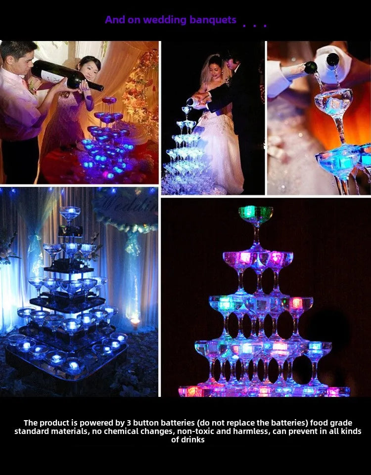 6/12PCS Baby Bath Bathtub LED Light Up Toys Colorful Waterproof Glowing Bath Toys for Boys Girls Infant Birthday Xmas Gift by Smarsty