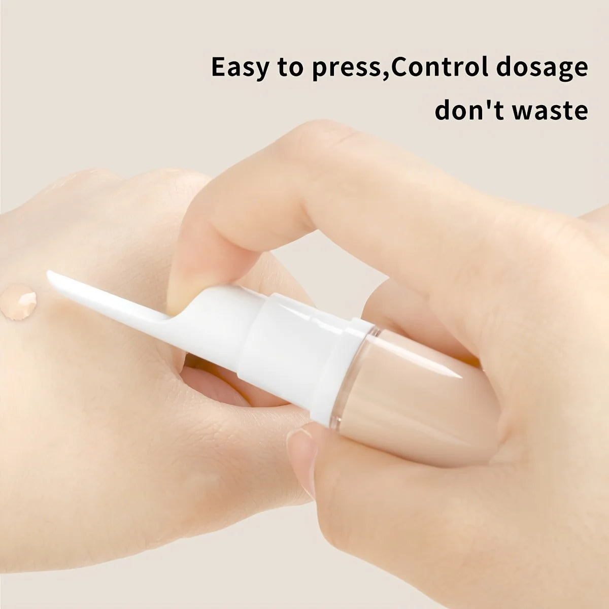 Clear Airless Foundation Dispenser Travel Bottles Set - Smarsty