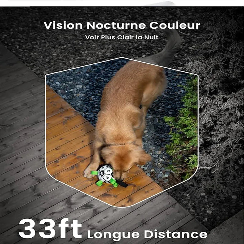 ieGeek 2 PCS 2K Wireless WiFi Surveillance Camera with Battery, Night Vision,Colour and AI & PIR Motion Detection,Outdoor/Indoor