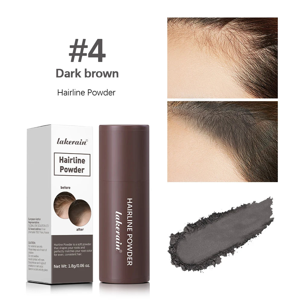 Hairline Shadow Powder Hair Waterproof Hairline Root Cover Up Natural Black Brown Eyebrow Contour Stick Repair Fill in Hair Tool - Smarsty