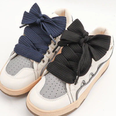 2cm Wider Flat Shoelaces New Casual Sneakers Laces for Shoes Fashion Rope Shoelace 100/120/140/160CM Shoes Accessories 1Pair - Smarsty