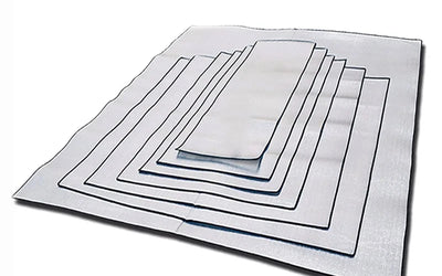 Camping Mat Foam Foil Blanket Aluminum Insulation Foam Foil Mat Sleeping Pad Thermal Outdoor Tent Footprint Reflecting Heat by Smarsty