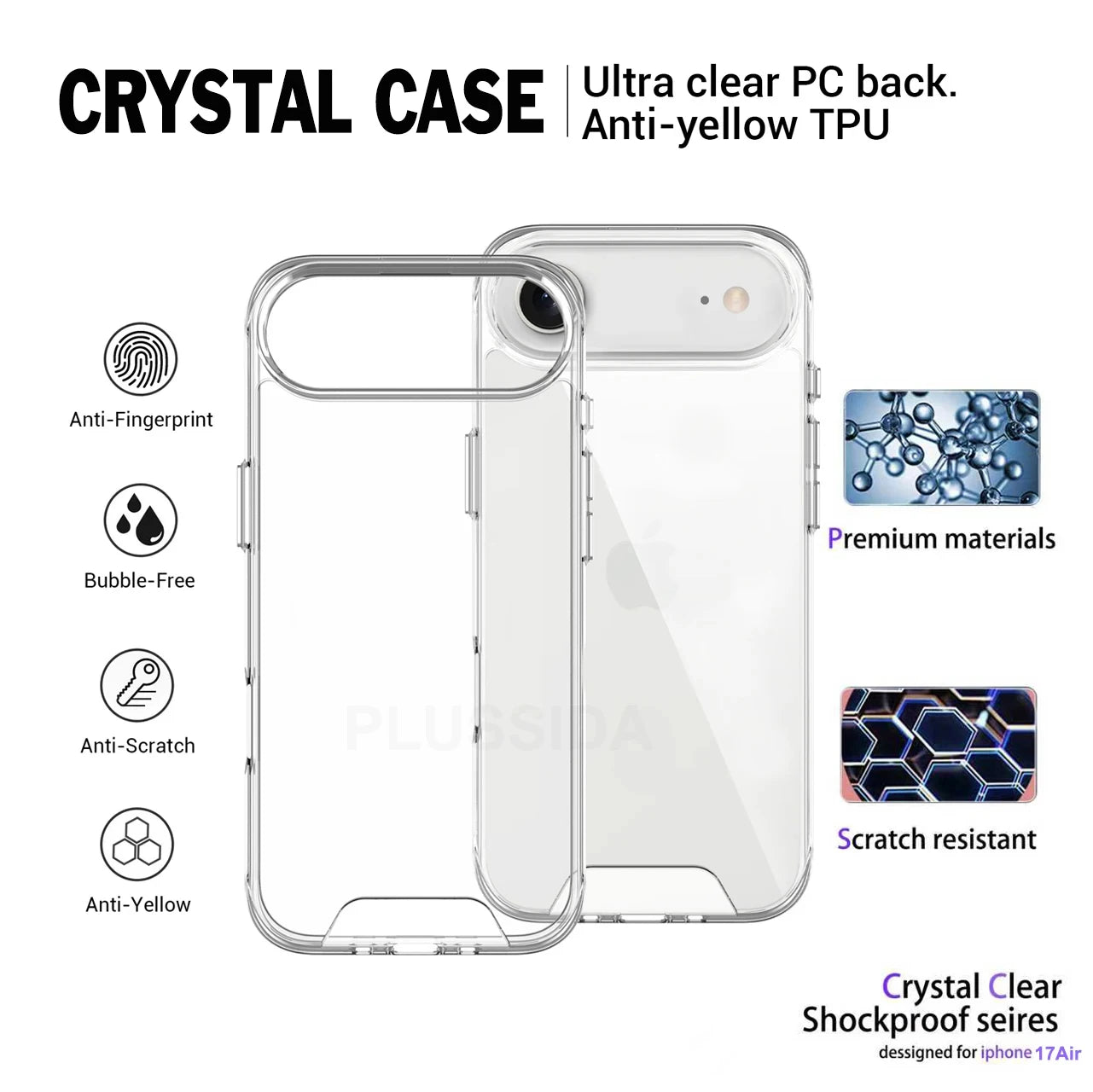 Clear MagSafe Case For iPhone Lightweight - Smarsty