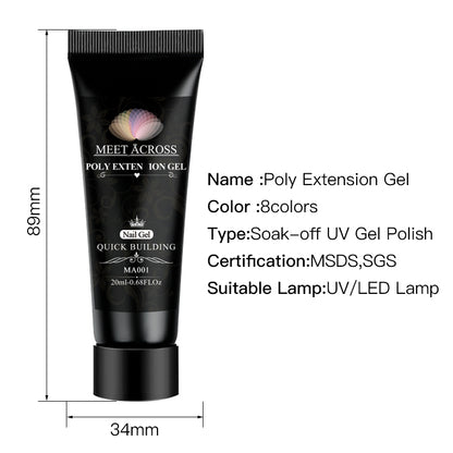 Nail Extension Gel Polish Set for Stunning Manicures - Smarsty