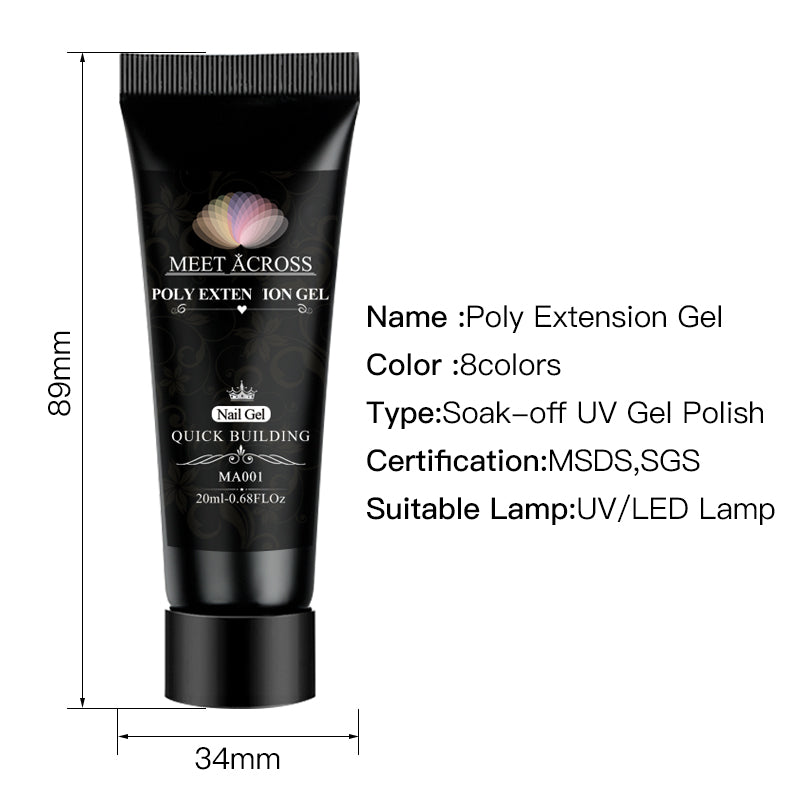 Nail Extension Gel Polish Set for Stunning Manicures - Smarsty