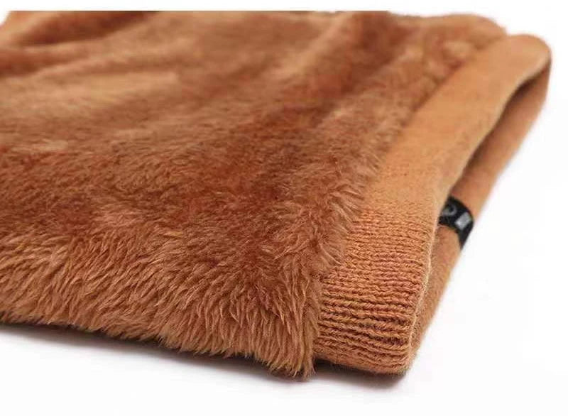 Knitted Neck Warmer Sports Scarf Fashion Soft Women Men Face Cover Winter Skating Running Hiking Scarves Thick Cold-proof Collar - Smarsty