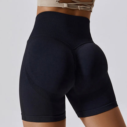 Yoga Shorts Women High Waist Workout Shorts Fitness Yoga Tights Lift Butt Fitness Ladies Yoga Gym Running Short Pants Sportswear - Smarsty