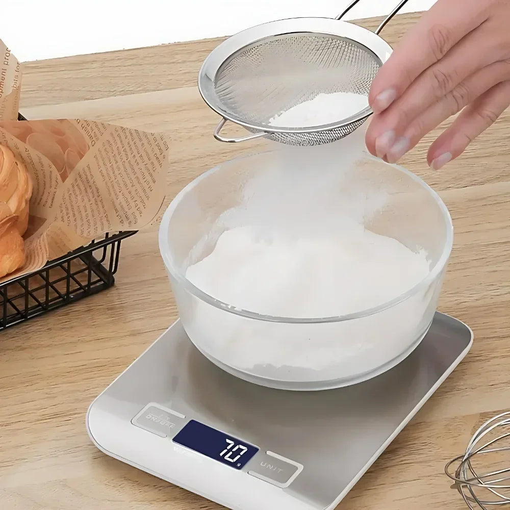 5kg/1g Digital Kitchen Scale LED Stainless Steel High-precision Electronic Scales Home Jewelry Food Weighing Baking Tools