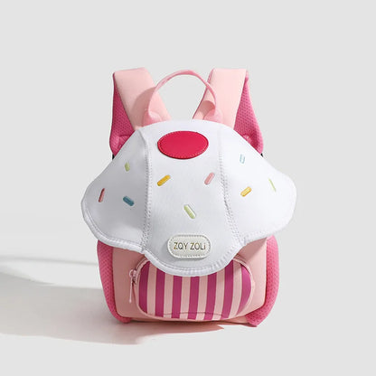 Cute Mushroom Backpack For Kids Cartoon Pink Preschool Bag - Smarsty