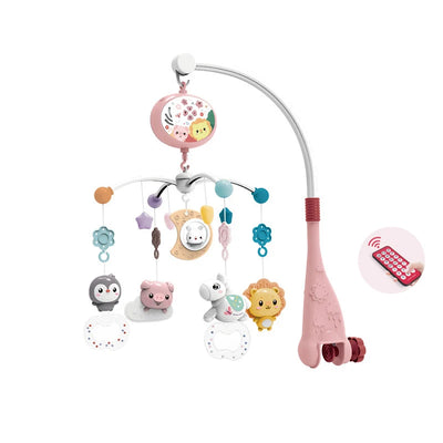 Musical Baby Crib Mobile with Lights Music Projection for Infants Remote Control Crib Toys for Newborn Baby Mobile for Crib Toys - Smarsty