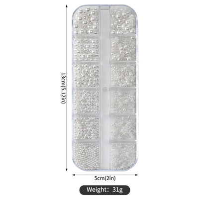 Half Round Pearl Beads for Stunning Nail Art - Smarsty