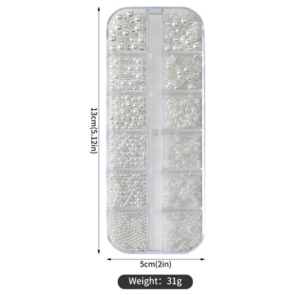 Half Round Pearl Beads for Stunning Nail Art - Smarsty