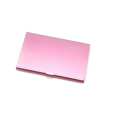 Creative Business Card Case Aluminum Alloy Bank Credit ID Card Wallet Name Card Holder Metal Box Cover Card Holder Men Wallet - Smarsty