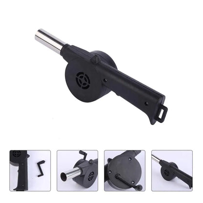 Portable Hand-Cranked Barbecue Air Blower for Easy Fire Starting - Smarsty