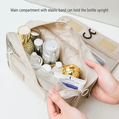 Waterproof Travel Makeup Bag With Hook For Women Toiletries - Smarsty