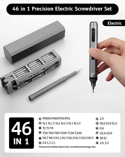 Precision Screwdriver Set 8 32 43 46 in 1 Torx Hex Phillips Magnetic Screwdriver Bit Phone Watch Laptop Mini Repair Tool Set - Smarsty