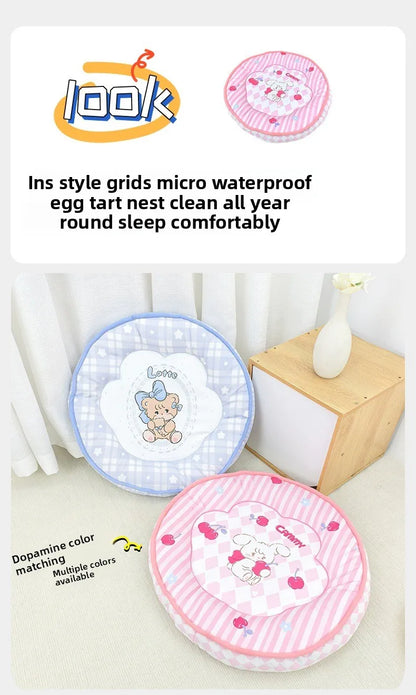 Round 50cm Reusable Pet Cooling Mat for Cats and Dogs - Smarsty