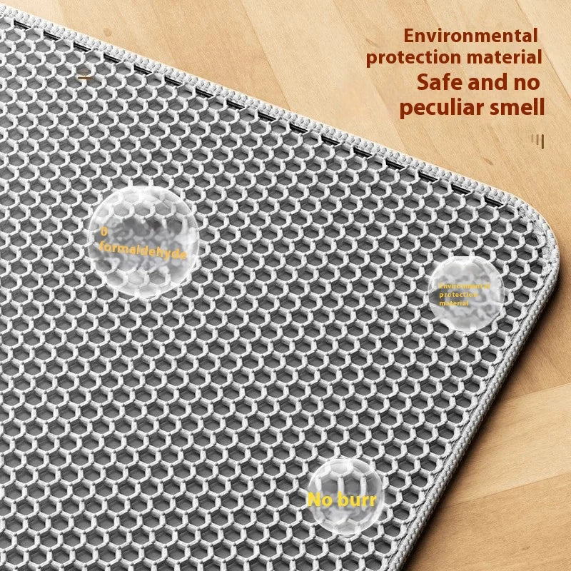 Extra Large Cat Litter Mat Heavy Duty Waterproof 2 Layer Non Slip Washable Pet Floor Protector Litter Box Sand Stopper - Smarsty