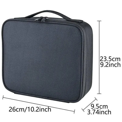 New Makeup Bag for Women Travel Waterproof Necessary Beauty Brush Embroidery Tool Storage Cosmetic Case Professional Makeup Box - Smarsty