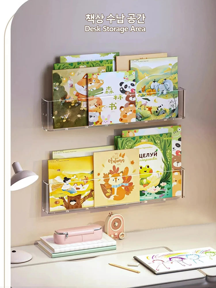 Organizer Picture Book Display Cabinet Bookshelf Children's Wall Behind the Door Reading Magazine Storage Wall Hanging Bookshelf by Smarsty