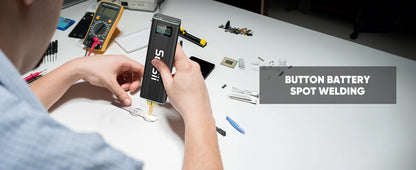 Seesii 80 Gears Mini Portable Spot Welder Spot Welder with Digital Display Upgraded Handheld Welding Nickel Sheets 0.1-0.2mm