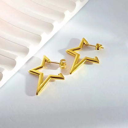 Harajuku Punk Big Star Earrings for Cool Y2K Style Trend - Smarsty