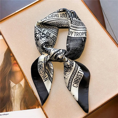 Luxury Satin Square Shawl Sunscreen Scarf for Women - Smarsty