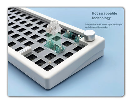 Gasket Mechanical Keyboard Kit Bluetooth With Hot Swappable