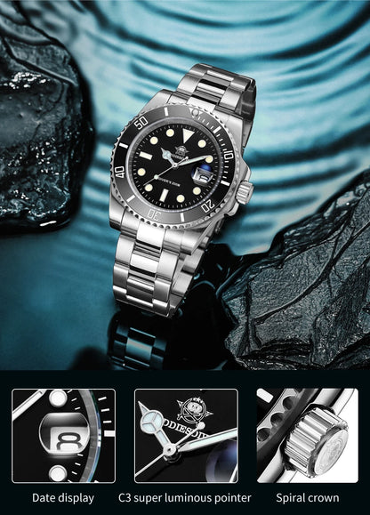 Addiesdive Waterproof Stainless Steel Quartz Watch for Men - Smarsty